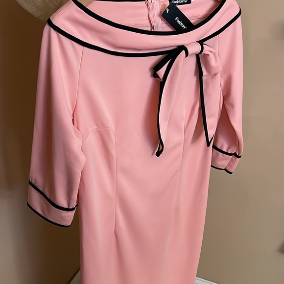 Fashion MIA Pink and Black Dress Size XL New With Tags - Picture 4 of 9